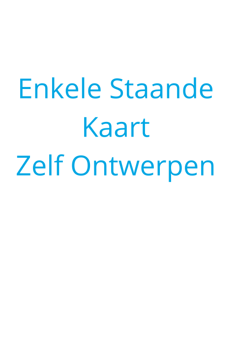 Staande enkele kaart met ronde hoeken zelf ontwerpen