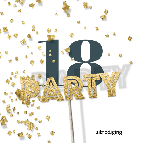 Uitnodiging 18 jaar uitnodiging party