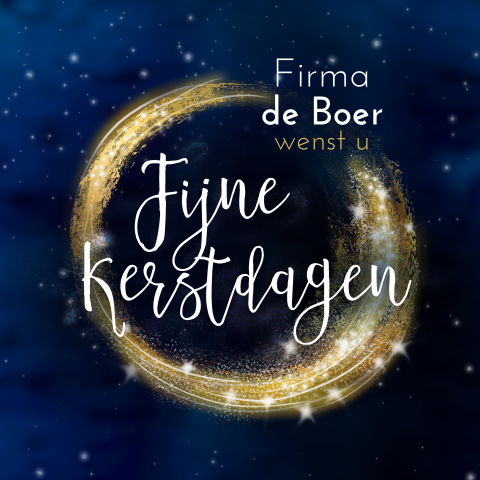 Zakelijk kerstkaart sterren hemel cirkel bedrijfsnaam