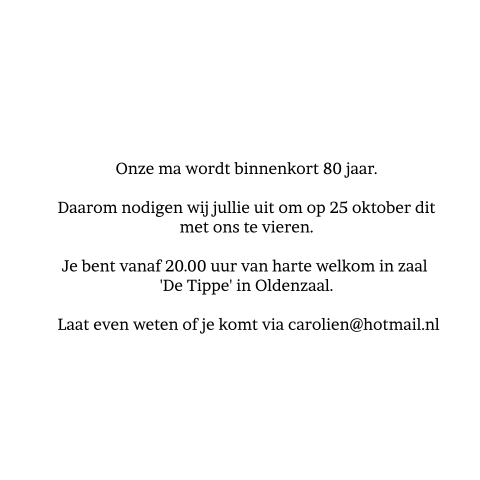 Kaart binnenkant