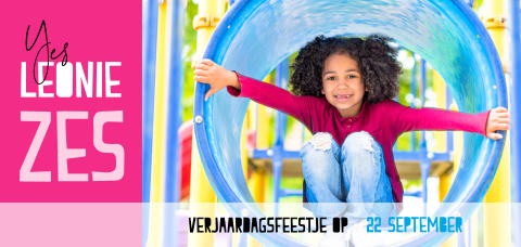 Uitnodiging kinderfeestje met eigen foto en stoere leeftijd