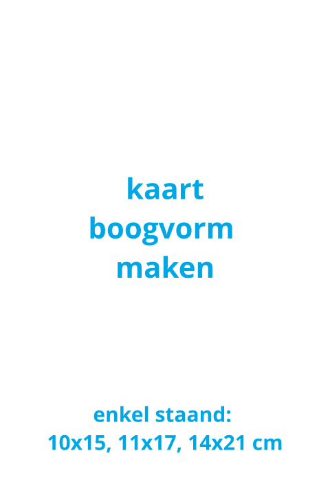 Kaart boogvorm zelf maken