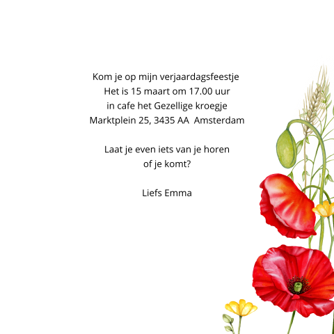 Kaart binnenkant