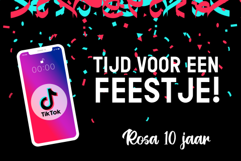 Uitnodiging tiktok feestje