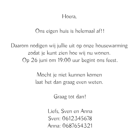 Kaart binnenkant