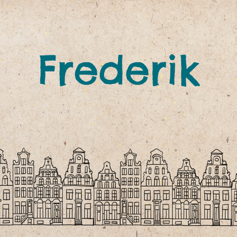 Geboortekaartje Amsterdamse huisjes