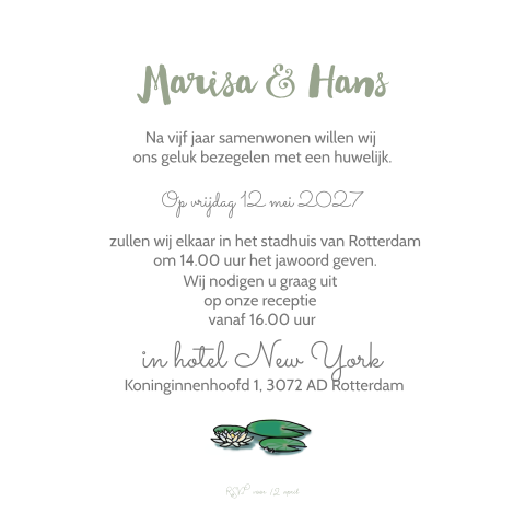 Kaart binnenkant