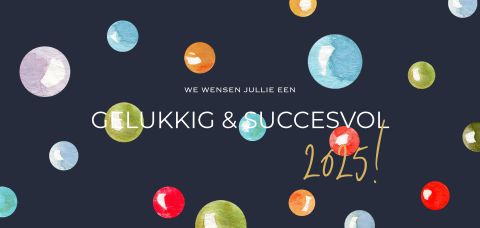 Zakelijk kerstkaart kerstbal modern