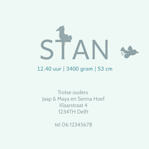 Kaart binnenkant