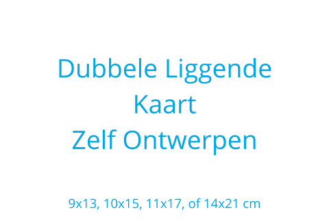 Liggende dubbele kaart ontwerpen