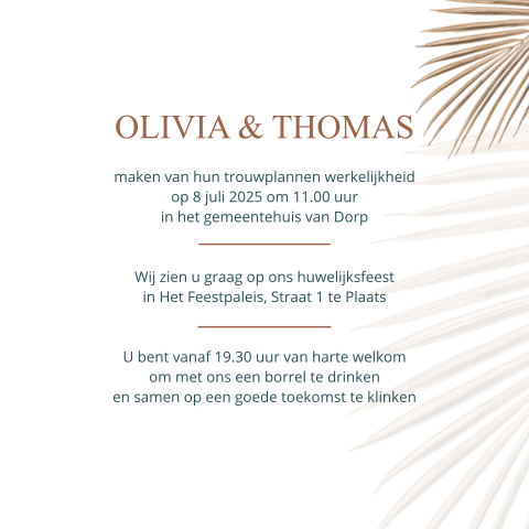 Kaart binnenkant