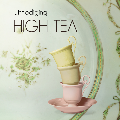 Uitnodiging High Tea porselein