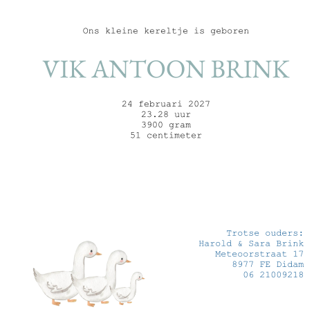 Kaart binnenkant
