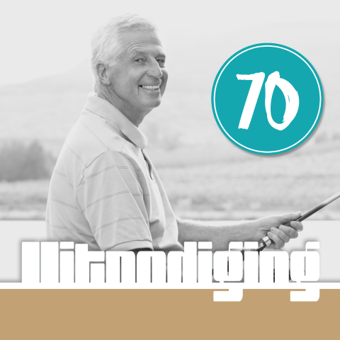 Uitnodiging verjaardag man met foto 70 jaar