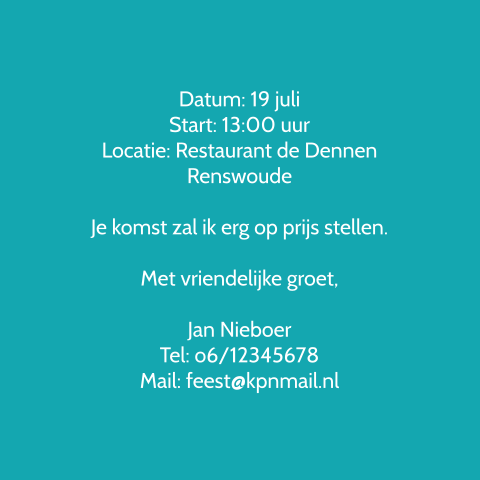 Kaart binnenkant