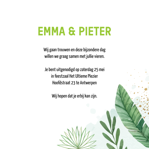 Kaart binnenkant