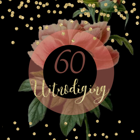 Verjaardag uitnodiging 60 jaar geworden bloem