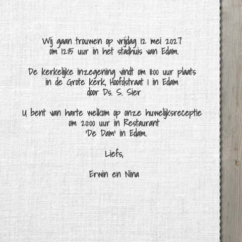 Kaart binnenkant