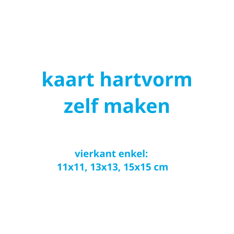 Kaart hart vorm zelf maken