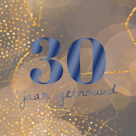 Moderne uitnodiging voor een 30 jarig jubileum