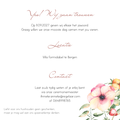 Kaart binnenkant
