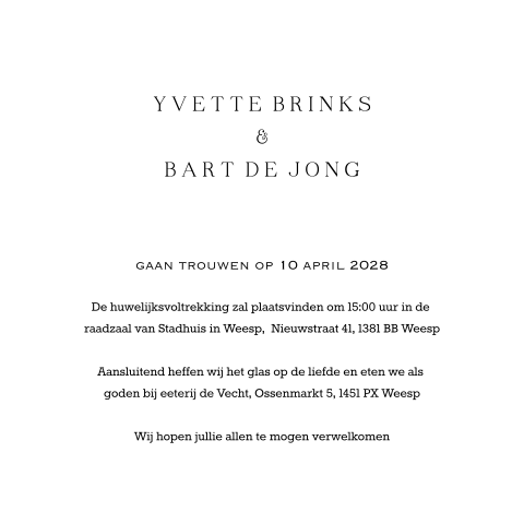Kaart binnenkant