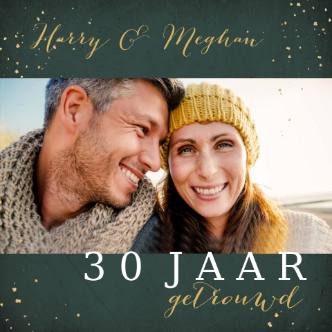 Jubileum uitnodiging 30 jaar getrouwd foto