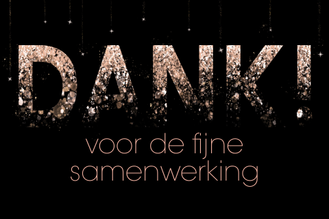 Zakelijke kerstkaart Dank sterrenstof
