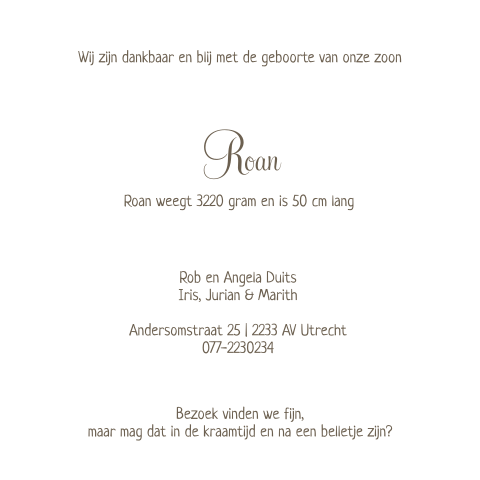 Kaart binnenkant