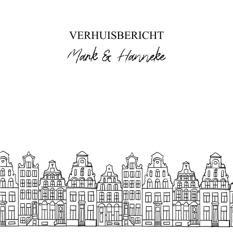 Verhuiskaart stad Amsterdam Amsterdamse grachtenpanden