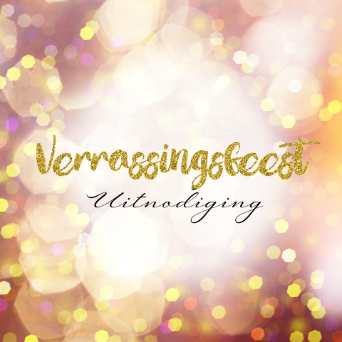 Verrassingsfeest uitnodiging