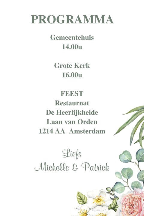 Kaart binnenkant