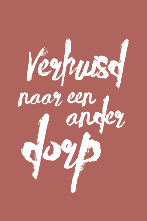 Verhuiskaart naar een ander dorp