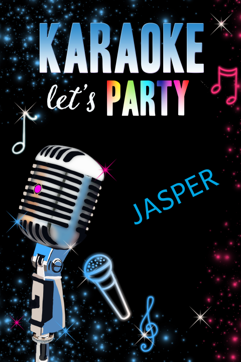 Uitnodiging feestje karaoke of verjaardag