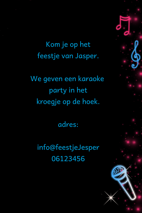 Kaart binnenkant