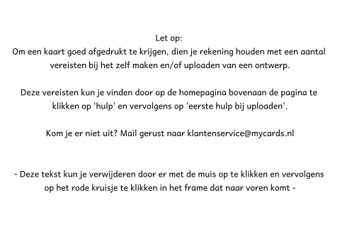 Kaart binnenkant