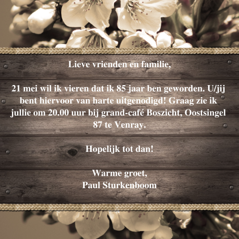Kaart binnenkant