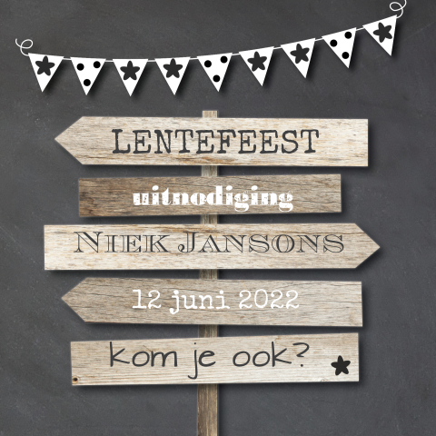 Lentefeest met oude wegwijs borden
