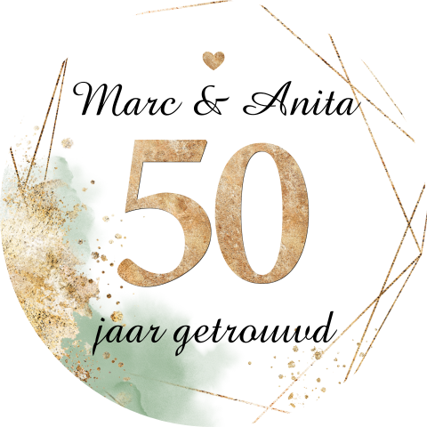 Sluitzegel 50 jaar getrouwd