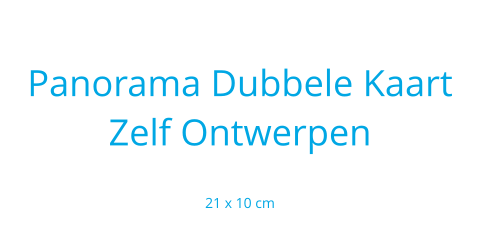 Langwerpige dubbele liggende kaart ontwerpen