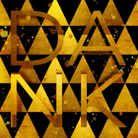 Zakelijke kerstkaart dank geometrie goud kleurig