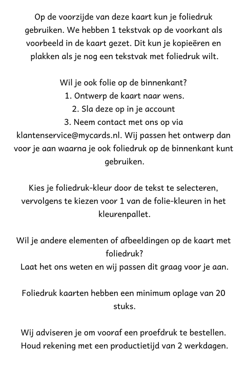 Kaart binnenkant