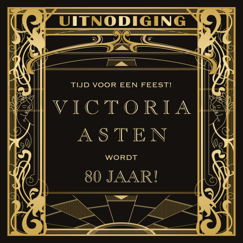 Great Gatsby uitnodiging 80e verjaardag