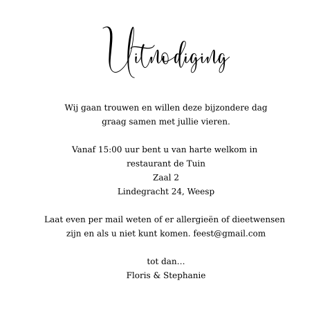 Kaart binnenkant