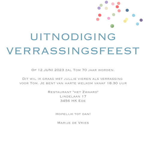 Kaart binnenkant