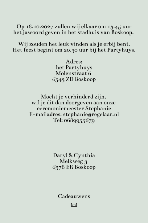 Kaart binnenkant