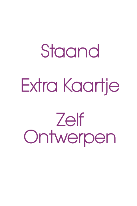 Staand extra kaartje ontwerpen