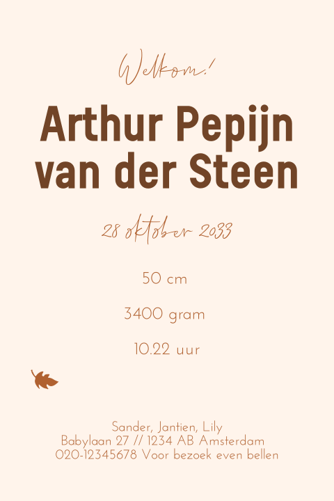 Kaart binnenkant