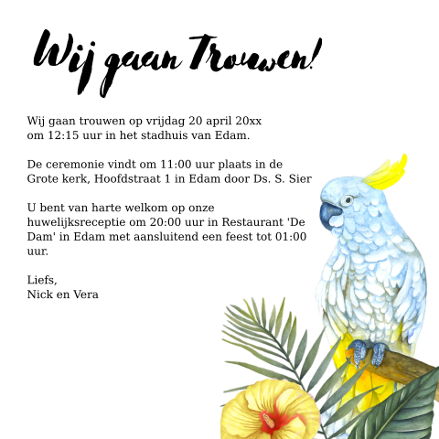 Kaart binnenkant