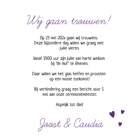 Kaart binnenkant